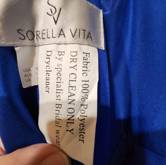 Formal Sorella Vita Full Length Cocktail Dress With Detachable Straps, Size 10,… - Picture 8 of 11
